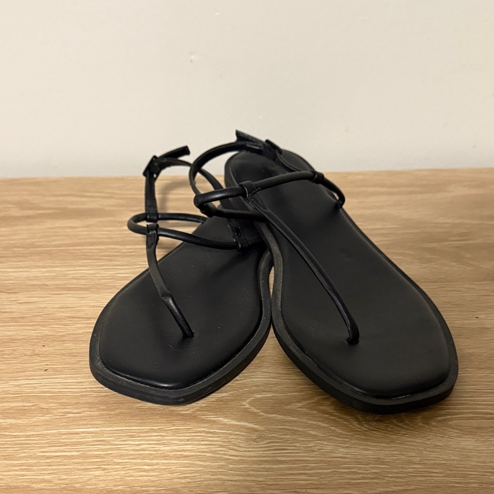 a new day Black Strappy Sandals